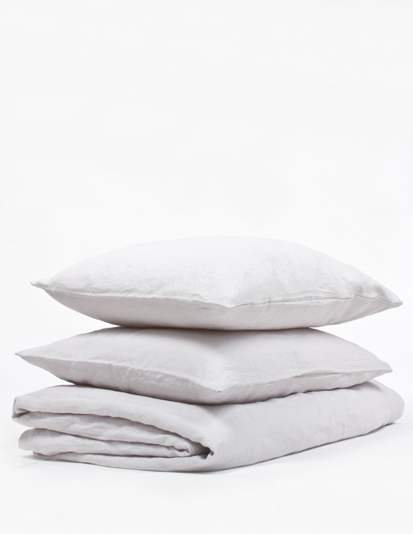 Linen Sheet Set - Light Grey